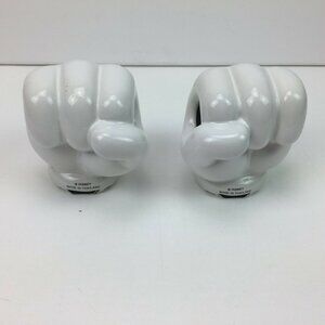 Disney Scattered Mickey Mouse Parts Ceramic Glove Towel Holder HTF Bath Decor